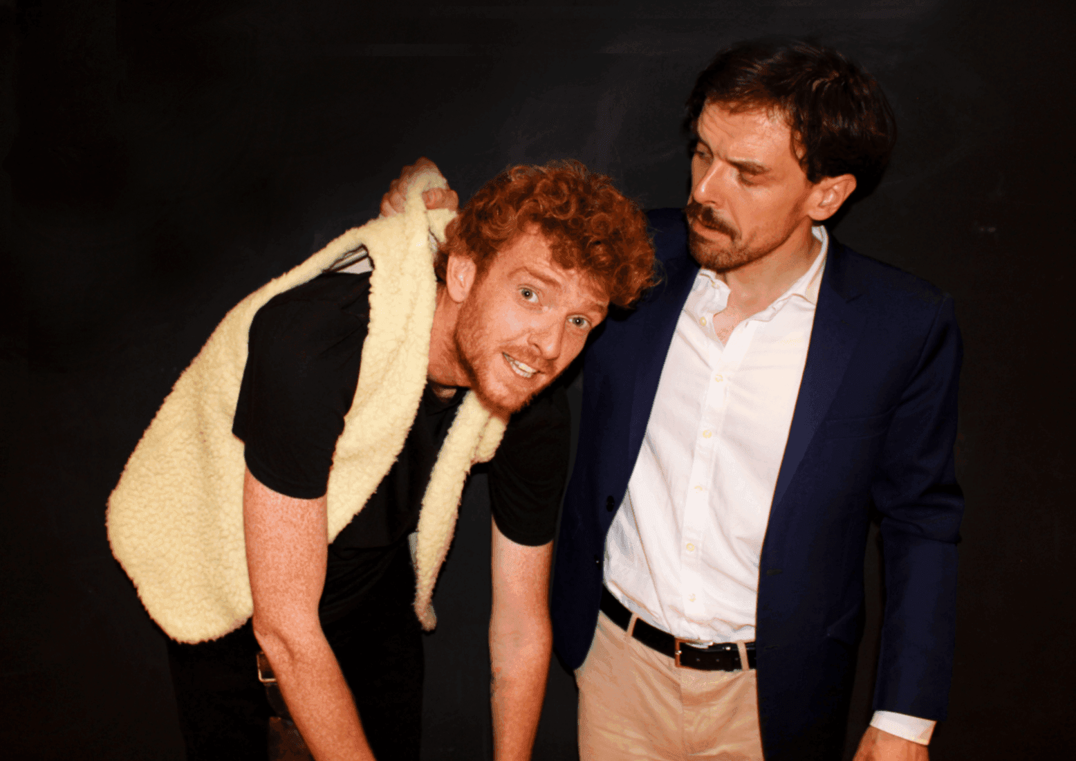 Loïc Mettendorf et Arthur Pichon dans La Farce de Maître Pathelin