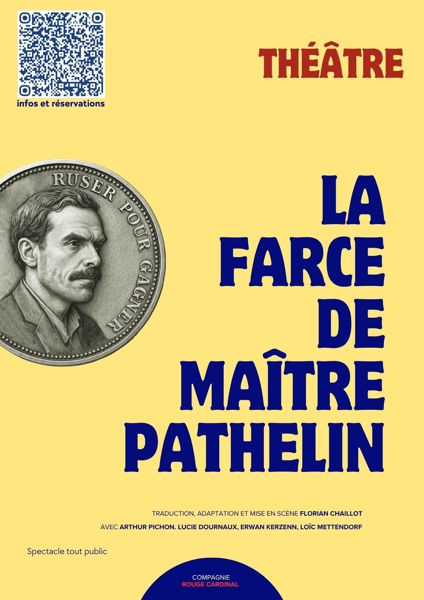 Affiche du spectacle La Farce de Maître Pathelin